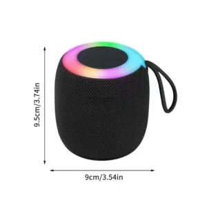 Caixa de Som Bluetooth Portátil com Luz RGB e Graves Potentes